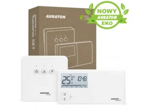 Termostat fara fir Auraton TUCANA SET, 5 ani Garantie, 8 programe