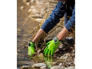 Manusi de gradina impermeabile, culoare negru/verde