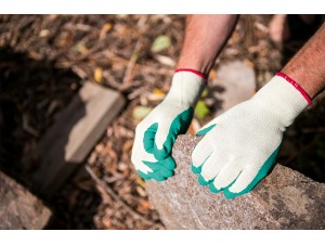 Manusi de lucru latex - verde inchis