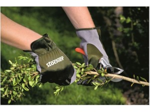 Manusi de lucru, palma din piele sintetica, verde oliv