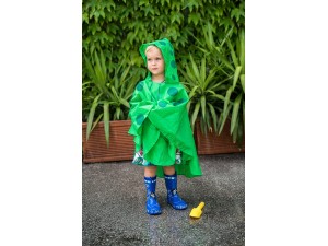 Pelerina impermeabila pentru copii KIDS GARDEN - culoare verde (3-6 ani)