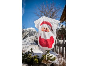 Husa microporoasa Protex Mos Craciun, cu snur