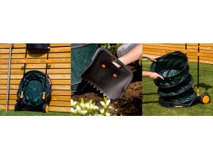Sac Pop Up cu rotile si lopata, pentru gradina