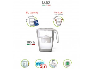 Pachet cana filtranta Laica BIG Roma + 4 cartuse filtrante de apa