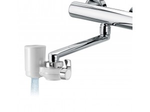 Filtru de apa cu fixare pe robinet Laica Genova HydroSmart Metal Stop, 1200 litri