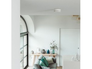 Senzor de fum inteligent Netatmo NSA-EC, Wi-Fi, Bluetooth, Alarma sonora, Alb