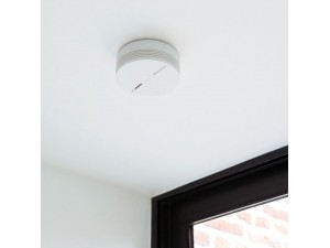 Senzor de fum inteligent Netatmo NSA-EC, Wi-Fi, Bluetooth, Alarma sonora, Alb