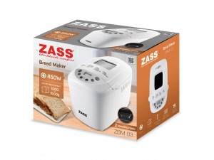 Masina de facut paine Zass ZBM 03, 15 programe coacere si framantare