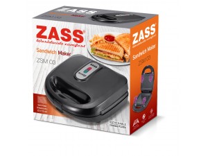 Sandwich-Maker cu placa detasabila Zass ZSM 03
